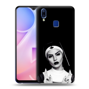 Пластиковый чехол на Vivo Y95 с принтом монашка Пластиковый чехол на Vivo Y95 с принтом монашка