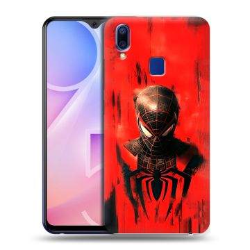 Пластиковый чехол на Vivo Y95 с принтом человек паук spiderman Пластиковый чехол на Vivo Y95 с принтом человек паук spiderman