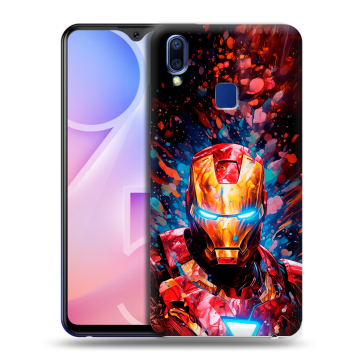 Пластиковый чехол на Vivo Y95 с принтом Железный человек Ironman Пластиковый чехол на Vivo Y95 с принтом Железный человек Ironman