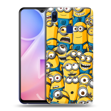 Пластиковый чехол на Vivo Y95 с принтом Миньоны Пластиковый чехол на Vivo Y95 с принтом Миньоны