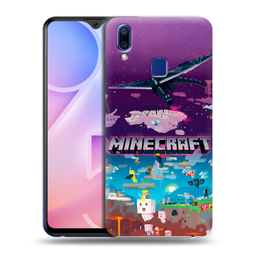 Пластиковый чехол на Vivo Y95 с принтом Майнкрафт Minecraft Пластиковый чехол на Vivo Y95 с принтом Майнкрафт Minecraft