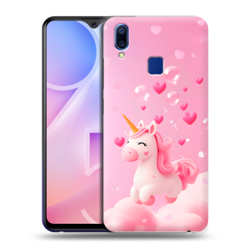 Пластиковый чехол на Vivo Y95 с принтом Единорог Пластиковый чехол на Vivo Y95 с принтом Единорог
