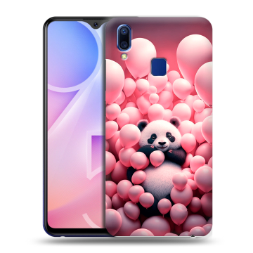 Пластиковый чехол на Vivo Y95 с принтом Панда Пластиковый чехол на Vivo Y95 с принтом Панда