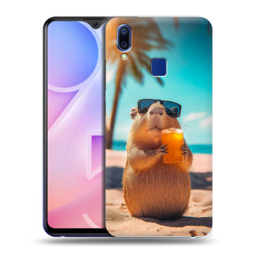 Пластиковый чехол на Vivo Y95 с принтом Капибара Пластиковый чехол на Vivo Y95 с принтом Капибара