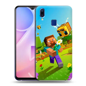 Пластиковый чехол на Vivo Y95 с принтом Майнкрафт Minecraft Пластиковый чехол на Vivo Y95 с принтом Майнкрафт Minecraft