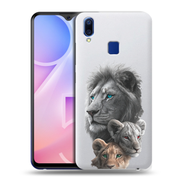 Пластиковый чехол на Vivo Y95 с принтом Львы Пластиковый чехол на Vivo Y95 с принтом Львы
