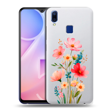 Пластиковый чехол на Vivo Y95 с принтом Цветы Пластиковый чехол на Vivo Y95 с принтом Цветы