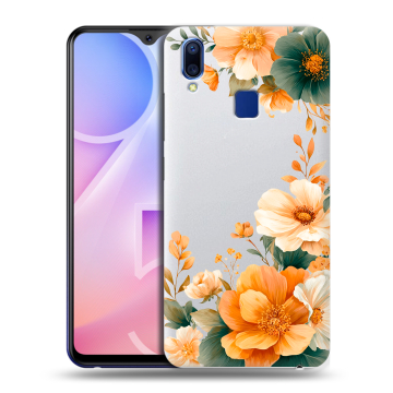 Пластиковый чехол на Vivo Y95 с принтом Цветы принт Пластиковый чехол на Vivo Y95 с принтом Цветы принт
