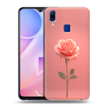 Пластиковый чехол на Vivo Y95 с принтом Розовая роза Пластиковый чехол на Vivo Y95 с принтом Розовая роза