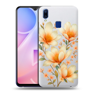 Пластиковый чехол на Vivo Y95 с принтом Цветы Пластиковый чехол на Vivo Y95 с принтом Цветы