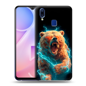 Пластиковый чехол на Vivo Y95 с принтом Медведь Пластиковый чехол на Vivo Y95 с принтом Медведь