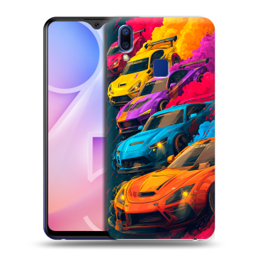 Пластиковый чехол на Vivo Y95 с принтом Тачки Пластиковый чехол на Vivo Y95 с принтом Тачки
