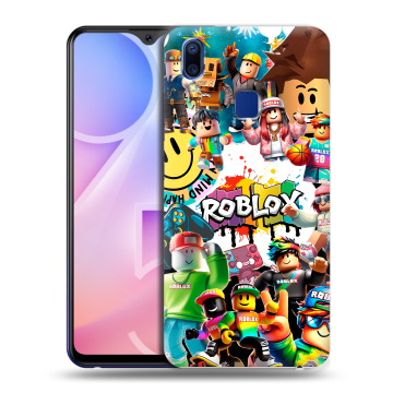 Пластиковый чехол на Vivo Y95 с принтом Roblox Роблокс