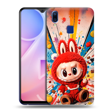 Пластиковый чехол на Vivo Y95 с принтом Labubu Лабубу Пластиковый чехол на Vivo Y95 с принтом Labubu Лабубу