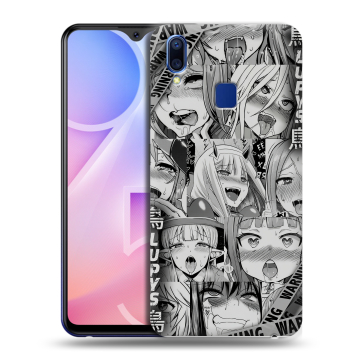 Пластиковый чехол на Vivo Y95 с принтом Ahegao Ахегао Аниме Пластиковый чехол на Vivo Y95 с принтом Ahegao Ахегао Аниме