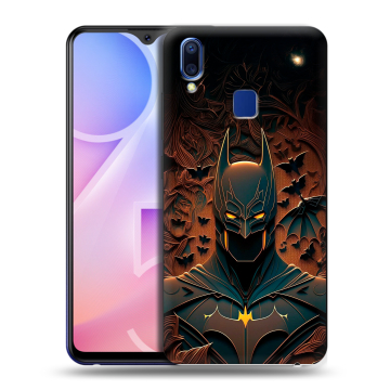 Пластиковый чехол на Vivo Y95 с принтом Batman Бэтмен Пластиковый чехол на Vivo Y95 с принтом Batman Бэтмен