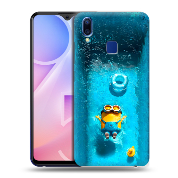 Пластиковый чехол на Vivo Y95 с принтом Миньоны