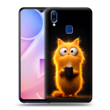 Пластиковый чехол на Vivo Y95 с принтом Смешной кот Пластиковый чехол на Vivo Y95 с принтом Смешной кот