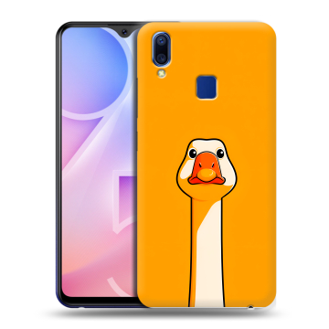 Пластиковый чехол на Vivo Y95 с принтом Смешная утка Пластиковый чехол на Vivo Y95 с принтом Смешная утка