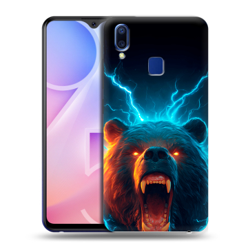 Пластиковый чехол на Vivo Y95 с принтом Медведь Пластиковый чехол на Vivo Y95 с принтом Медведь