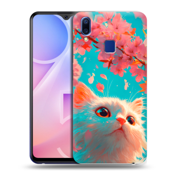 Пластиковый чехол на Vivo Y95 с принтом Красивый кот Пластиковый чехол на Vivo Y95 с принтом Красивый кот