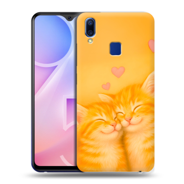 Пластиковый чехол на Vivo Y95 с принтом Милые котята Пластиковый чехол на Vivo Y95 с принтом Милые котята
