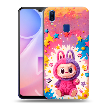 Пластиковый чехол на Vivo Y95 с принтом Labubu Лабубу Пластиковый чехол на Vivo Y95 с принтом Labubu Лабубу