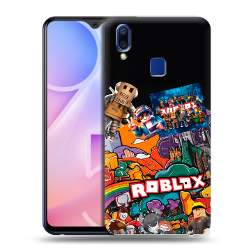 Пластиковый чехол на Vivo Y95 с принтом Roblox Роблокс Пластиковый чехол на Vivo Y95 с принтом Roblox Роблокс