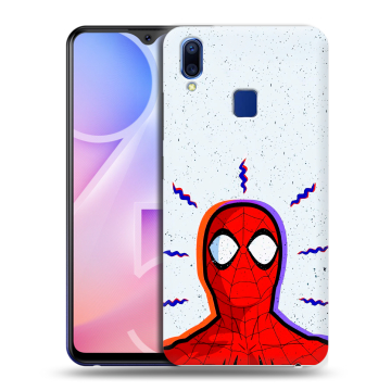 Пластиковый чехол на Vivo Y95 с принтом Spiderman Человек паук Пластиковый чехол на Vivo Y95 с принтом Spiderman Человек паук