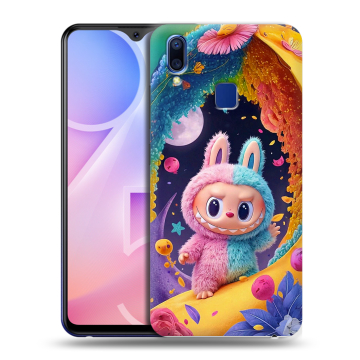 Пластиковый чехол на Vivo Y95 с принтом Labubu Лабубу Пластиковый чехол на Vivo Y95 с принтом Labubu Лабубу