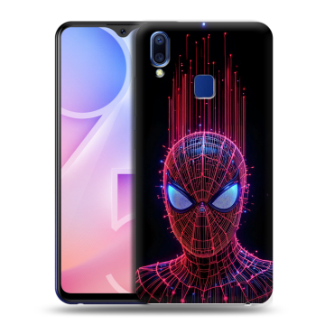 Пластиковый чехол на Vivo Y95 с принтом Spiderman Человек паук Пластиковый чехол на Vivo Y95 с принтом Spiderman Человек паук