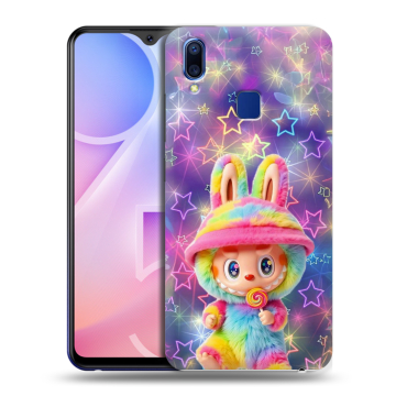 Пластиковый чехол на Vivo Y95 с принтом Labubu Лабубу Пластиковый чехол на Vivo Y95 с принтом Labubu Лабубу
