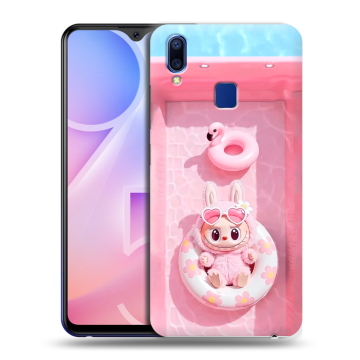 Пластиковый чехол на Vivo Y95 с принтом Labubu Лабубу Пластиковый чехол на Vivo Y95 с принтом Labubu Лабубу