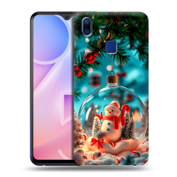 Пластиковый чехол на Vivo Y95 с принтом Новый год Пластиковый чехол на Vivo Y95 с принтом Новый год