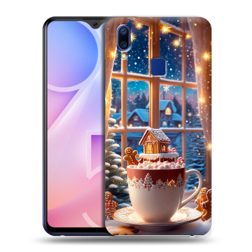 Пластиковый чехол на Vivo Y95 с принтом Новый год Пластиковый чехол на Vivo Y95 с принтом Новый год