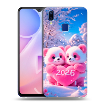 Пластиковый чехол на Vivo Y95 с принтом Новый год Пластиковый чехол на Vivo Y95 с принтом Новый год