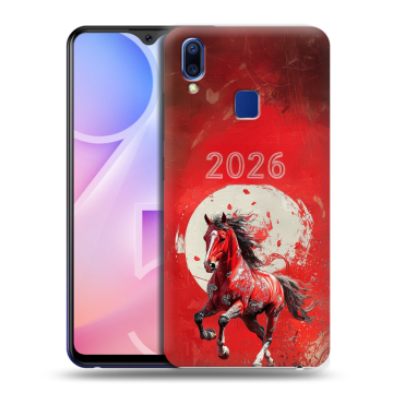 Пластиковый чехол на Vivo Y95 с принтом Новый год Пластиковый чехол на Vivo Y95 с принтом Новый год