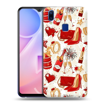 Пластиковый чехол на Vivo Y95 с принтом Новый год Пластиковый чехол на Vivo Y95 с принтом Новый год