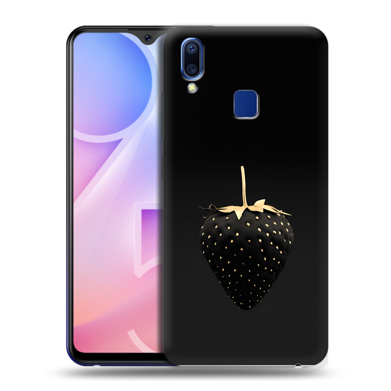 Пластиковый чехол на Vivo Y95 с принтом Черная клубника Пластиковый чехол на Vivo Y95 с принтом Черная клубника