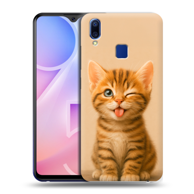 Пластиковый чехол на Vivo Y95 с принтом котенок Пластиковый чехол на Vivo Y95 с принтом котенок