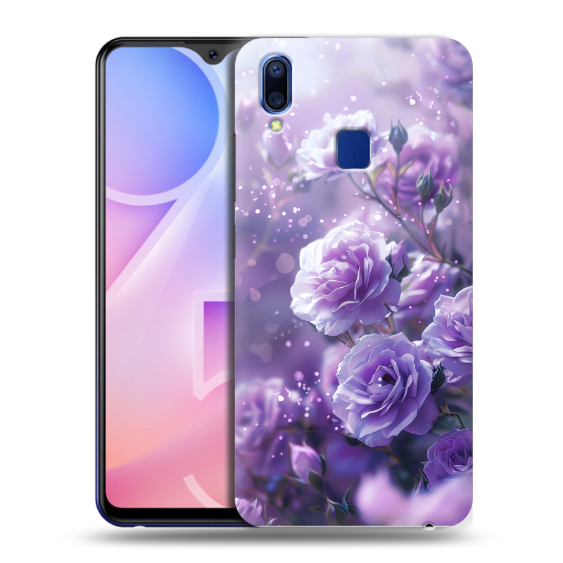 Пластиковый чехол на Vivo Y95 с принтом Розы цветы Пластиковый чехол на Vivo Y95 с принтом Розы цветы