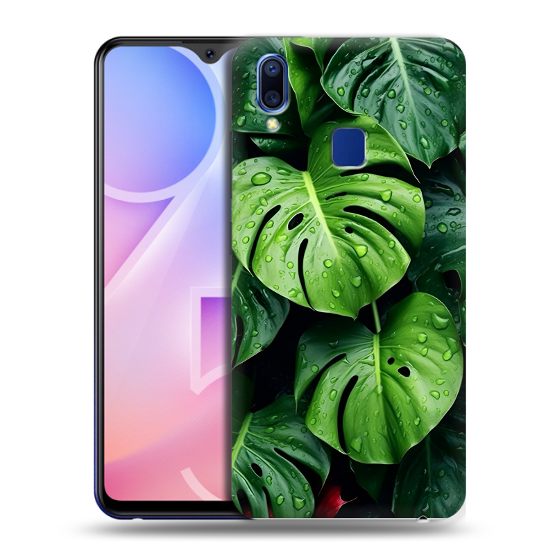 Пластиковый чехол на Vivo Y95 с принтом Листья Пластиковый чехол на Vivo Y95 с принтом Листья