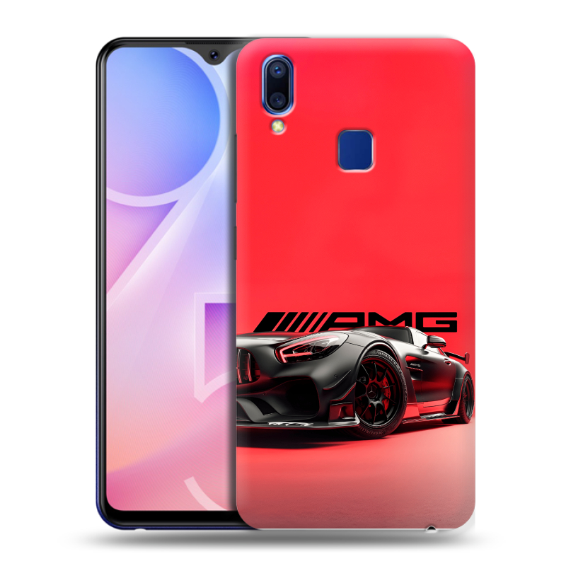Пластиковый чехол на Vivo Y95 с принтом Мерседес Mercedes AMG Пластиковый чехол на Vivo Y95 с принтом Мерседес Mercedes AMG