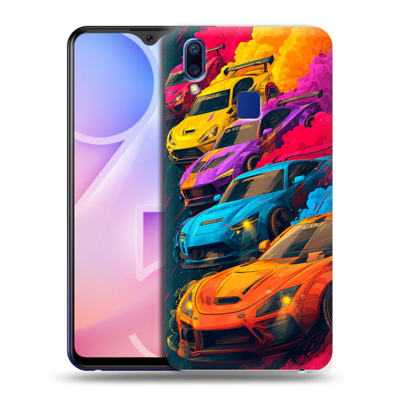 Пластиковый чехол на Vivo Y95 с принтом Тачки Пластиковый чехол на Vivo Y95 с принтом Тачки