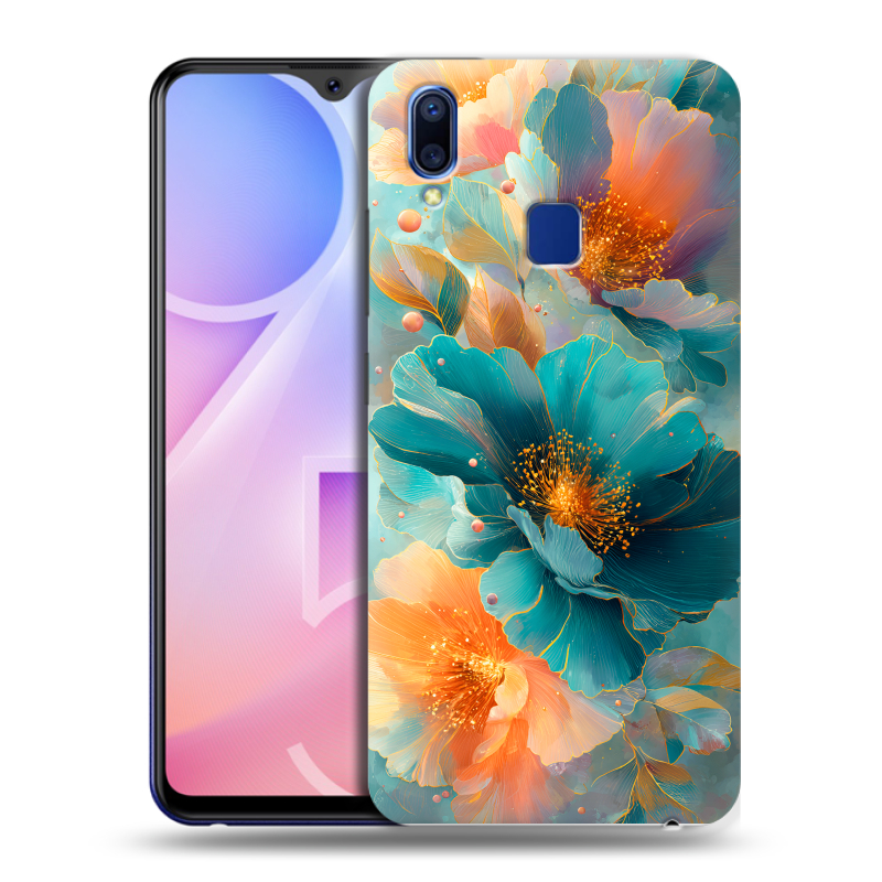 Пластиковый чехол на Vivo Y95 с принтом Цветы Пластиковый чехол на Vivo Y95 с принтом Цветы