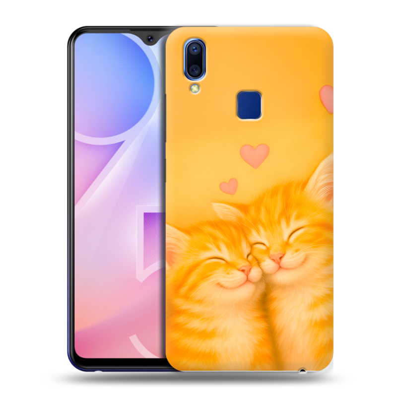Пластиковый чехол на Vivo Y95 с принтом Милые котята Пластиковый чехол на Vivo Y95 с принтом Милые котята