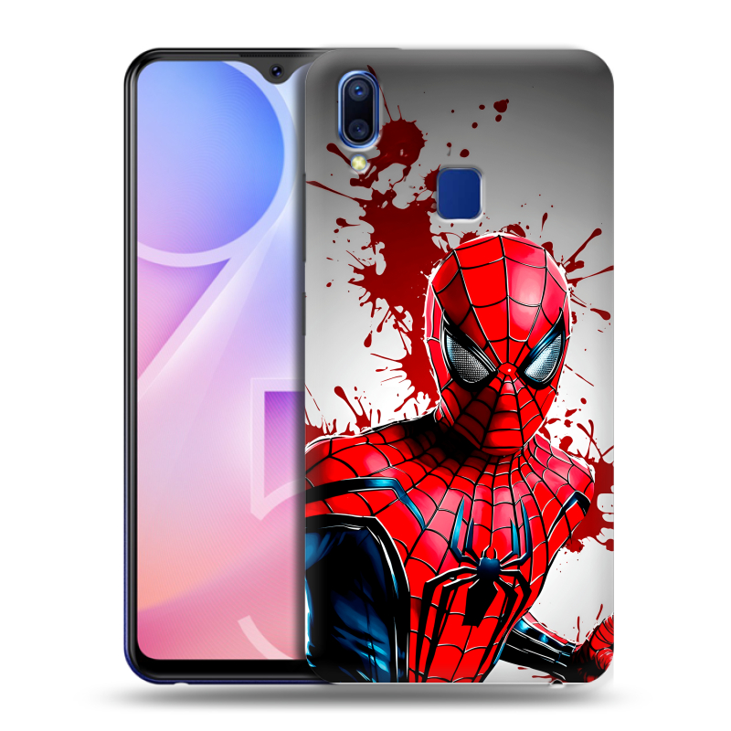 Пластиковый чехол на Vivo Y95 с принтом Spiderman Человек паук Пластиковый чехол на Vivo Y95 с принтом Spiderman Человек паук