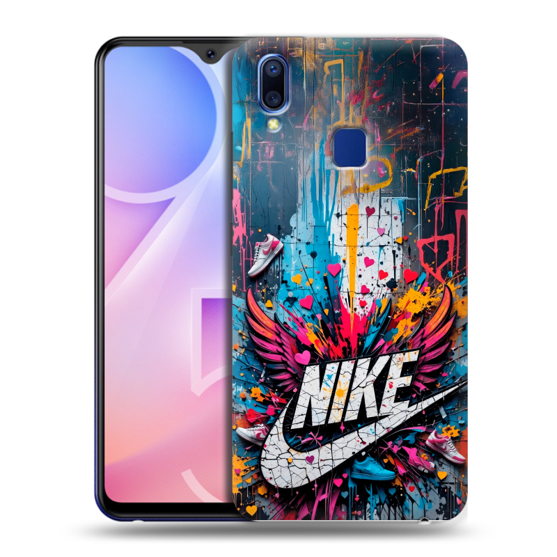 Пластиковый чехол на Vivo Y95 с принтом Nike Найк Пластиковый чехол на Vivo Y95 с принтом Nike Найк