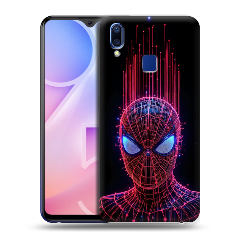Пластиковый чехол на Vivo Y95 с принтом Spiderman Человек паук Пластиковый чехол на Vivo Y95 с принтом Spiderman Человек паук