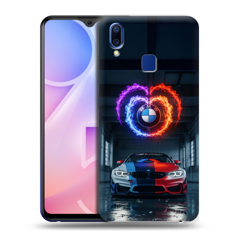 Пластиковый чехол на Vivo Y95 с принтом BMW БМВ Пластиковый чехол на Vivo Y95 с принтом BMW БМВ